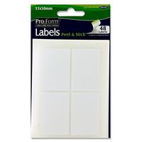 Premier Stationery Pro:Form 33 x 50 mm White Sticky Label