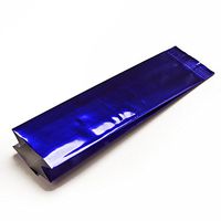 50ea - 2 X 1-1/4 X 7-1/2 Blue Foil Gusset Bag-Pkg - 5.4 mil Thick Gusset - 1 1/4"