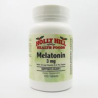 Holly Hill Health Foods, Melatonin 3 MG with B-6 (Supports Sleep), 120 Tablets