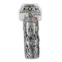Metal Lighter Case for BIC Lighters, Lighter Protector and Bottle Opener- Hippie Design