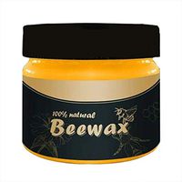 Wood Seasoning Beeswax Beeswax Polish for Wood & Furniture Natural Unscented Beeswax Furniture Wood Polish and Conditioner, 85g (1PC)