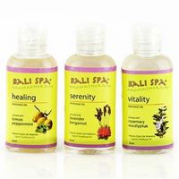 Virgin Coconut Oil Bali Spa Aromatherapy Body Oils Collection (set of 3)- Vitality Blend{Rosemary Eucalyptus} + Sensual Blend{Ylang-Ylang Sandalwood} + Serenity Blend{Lavender Bergamot} - each 1.7 oz (total 5.1 oz) Direct Manila Coco