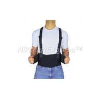 Heavy Lift Back Support Belt&Waist Brace W Adjustable Suspenders Multiple Sizes (XXXXL)
