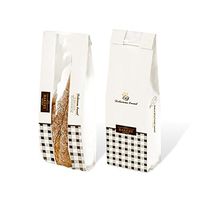 French Bread Bag Rectangular Window Kraft Paper Bag,Pack of 50