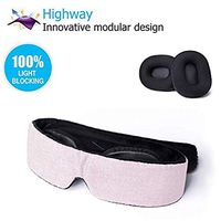 Highway Modular Sleep Mask (Fit Your Unique Face) Eye Mask for Sleeping - No Pressure on Eyes and Great for Travel/Nap/Night Sleeping - Best Night Blinder Eyeshade for Men Women Kids