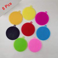 Silicone Sponge Food Grade Dish Washing Kitchen Sponge Brush Dish Scrubber Household Cleaning Sponges Brushes by CLOVERHOME