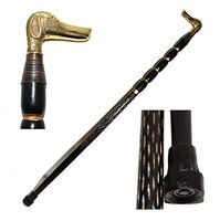 Best Christmas Gifts - 37" Premium Quality Walking Sticks with Solid Brass Dachshund Dog Head Handle - Wooden Stylish Walking Cane Fashion Statement