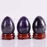 ZHLZZ Undrilled Amethyst Yoni Eggs for Women Vaginal Exerciser Relax Muscle Massage Tools Smooth Jade Yoni Eggs Health Beauty Yoni Egg