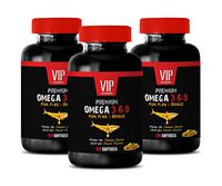 Immunity Booster Vitamins - Omega 3 6 9 Premium - Fish, Flax & Borage - 3-6-9 Omega Fish Oil - 3 Bottles 360 Softgels