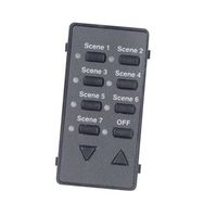 Leviton DCKS7-E Color Change Kits for Mural Scene Controller with Text, Black