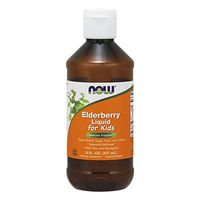 NOW Supplements, Liquid Elderberry for Kids with Zinc and Astragalus, Immune Support*, 8-Ounce