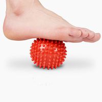 Spiky Deep Tissue Massage Ball - Plantar Fasciitis Broken Ankle Foot Break up Scar Tissue Tight Sore Muscle Neck Shoulder All Body Relieve
