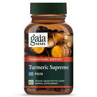 Gaia Herbs, Turmeric Supreme Pain, Herbal Pain Supplement with Curcumins, Vegan Liquid Capsules, 60 Count