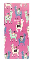 Whimsical Llama Themed Magnetic Checklist Note Pad (Fuchsia, To Do)