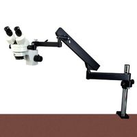 OMAX 2.1X-45X Zoom Binocular Articulating Arm Stereo Microscope with Vertical Post