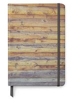 Wood Themed Designs UV Printed on PU Leather A5 Bullet Dotted Journal Notebook