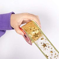 Dergo ☀Decorative Ribbon,10 Yards Bronzing Musical Notes Valentine Ribbon Wrapping Ribbon (B)