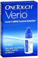 OneTouch Verio Level 3 (Mid) Control Solution - 1 vial, Pack of 2