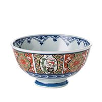 AXZHYX Bowl Bowl, Japanese Style Ceramic Bowl Underglaze Soup Bowl Eating Bowl High Bowl Household Tableware 16.3 8.7cm Hotel Tableware Home Noodles Boiled Fish Soup Bowl (Color : #2)