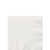 3 Ply Paper Beverage Napkins | 50ct (Frosty White)