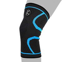 Compression Knee Sleeve for Runners- Best Knee Support for Arthritis Pain, Meniscus Tear, ACL, Pain, Injury, Knee Sleeve for Sleeping. Non-Slip Plus Size Knee Brace for Men, Women (S Blue)