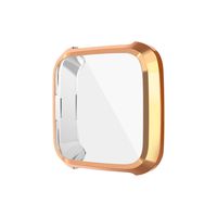 ASKCUT Compatible Fitbit Versa Lite Screen Protector Guard Case,Ultra Slim Plated TPU Full-Cover Scratch-Proof Protective Bumper Shell for Fitbit Versa Lite 2 Edition