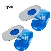 JOEPET Heel Pads and Heel Grips Pad Kit Heel Inserts, Plantar Fasciitis Insoles, Arch Support, Heel Spur, Heel Protectors, Foot Pads, Heel Support, Heel Care (2Pairs),L