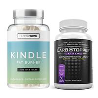 Femme Forme Kindle (120 Caps) & Carb Stopper Extreme (60 Caps): Hardcore Thermogenic Fat Burning Bundle for Women | Advanced Weight Loss Supplement Stack | Stop Carbs, Sugars from Ruining Your Diet