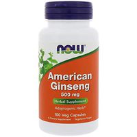 Now Foods American Ginseng 5% Ginsenosides - 100 Caps 6 Pack