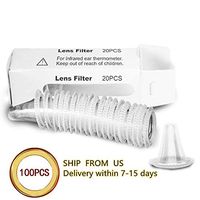 100 PCS Ear Thermometer Covers Lens Filters, Disposable Probe Covers, Refill Caps for All Braun ThermoScan and Digital Thermometers BPA Free