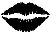 Lips Kissy Kiss Sticker Decal - 5 Inch - Apple Macbook Laptop Decal