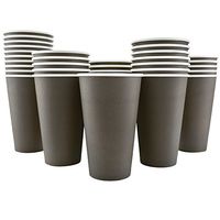 200 Pack - 16 Oz [8, 12] Disposable Hot Paper Coffee Cups - Mocha Brown (Cups Only)