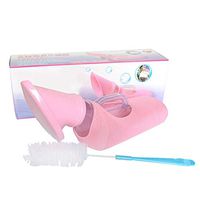 XIHAA Portable Female Urinal Bottle,Emergency Female Mini Pee Potty 1200ML Tube for Bedside Car Travel, Traffic Jam, Outdoor Camping Travel