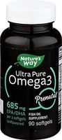 Natures Way, Ultra Pure Omega-3 Prenatal Dha Unflavored, 90Count