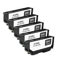 Amsahr E-T4100XL Epson Expression T410XL020 Xp-630 830 Remanufactured Replacement Ink Cartridges with Five Black Cartridges Ink