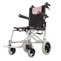 Wheelchairs Wheelchair Folding Wheelchair Seniors Trolley Ultralight Portable Aircraft Wheelchair Best Gift Can Bear 100 kg (Color : Black, Size : 739050cm)