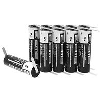 EEMB 3.6V AA Lithium Battery with Tabs ER14505 2600mAh High Capacity Li-SOCl2 Non Rechargeable UL Certified 3.6Volt Lithium Thionyl Chloride Batteries