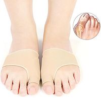 Toe Splint and Bunion Relief Protector Sleeves Kit, Silicone Bunion Straightener Hallux Valgus Corrector Foot Care Pain L
