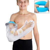 Waterproof Cast Cover for Shower Arm Kids Soft Comfortable Watertight Seal to Keep Wounds Dry,Child Bath Bandage Protector Cover Broken Hand,Wrist, Finger,Elbow with No Mark on Skin Reusable