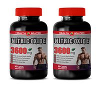 pre Workout Nitric Oxide Booster - Nitric Oxide Muscle Pump 3600MG - Extreme Strength, Endurance & Recovery - Nitric Oxide Muscle Growth - 2 Bottles 180 Caplets