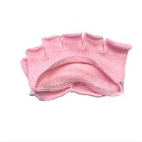 HEALIFTY Women Toe Socks Five Finger Peep Toe Socks Half Socks Non-Slip Forefoot Socks(Pink)
