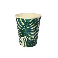 Luau Party Hawaiian Theme Party Supplies Palm Paper Cups 9 oz. Set 16