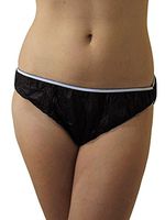 Womens Disposable Briefs Black med-30pk