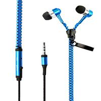 I-kool Cold Weather Winter Wear Zippered In-Ear Headphones With Mic (Night Sky)