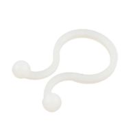 uxcell White Nylon Round Tips Twist Lock Cable Tie 100 Pcs