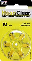 HearClear Hearing Aid Batteries Size 10, PR70 (60 Batteries)