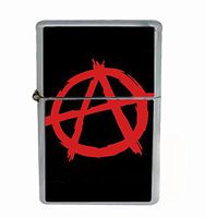 Customized Collectables Anarchy Flip Top Oil Cigarette Lighter