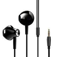 Wired Headphone Metal Earbuds by Amasing Noise Cancelling Stereo Heave Bass Earphones with Micphone Mic with Volume Control，in Ear Headphones Magnetic Design for iPhone 5 6 for Samsung Pink Rosegold