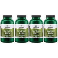 Swanson Hawthorn Berries Heart Nutrition Supplement 565 mg 250 Capsules (4 Pack)