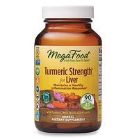 MegaFood, Turmeric Strength for Liver, 90 Tablets, Maintains a Healthy Inflammation Response, Vitamin and Herbal Dietary Supplement, Gluten Free, Vegan, 45 Servings